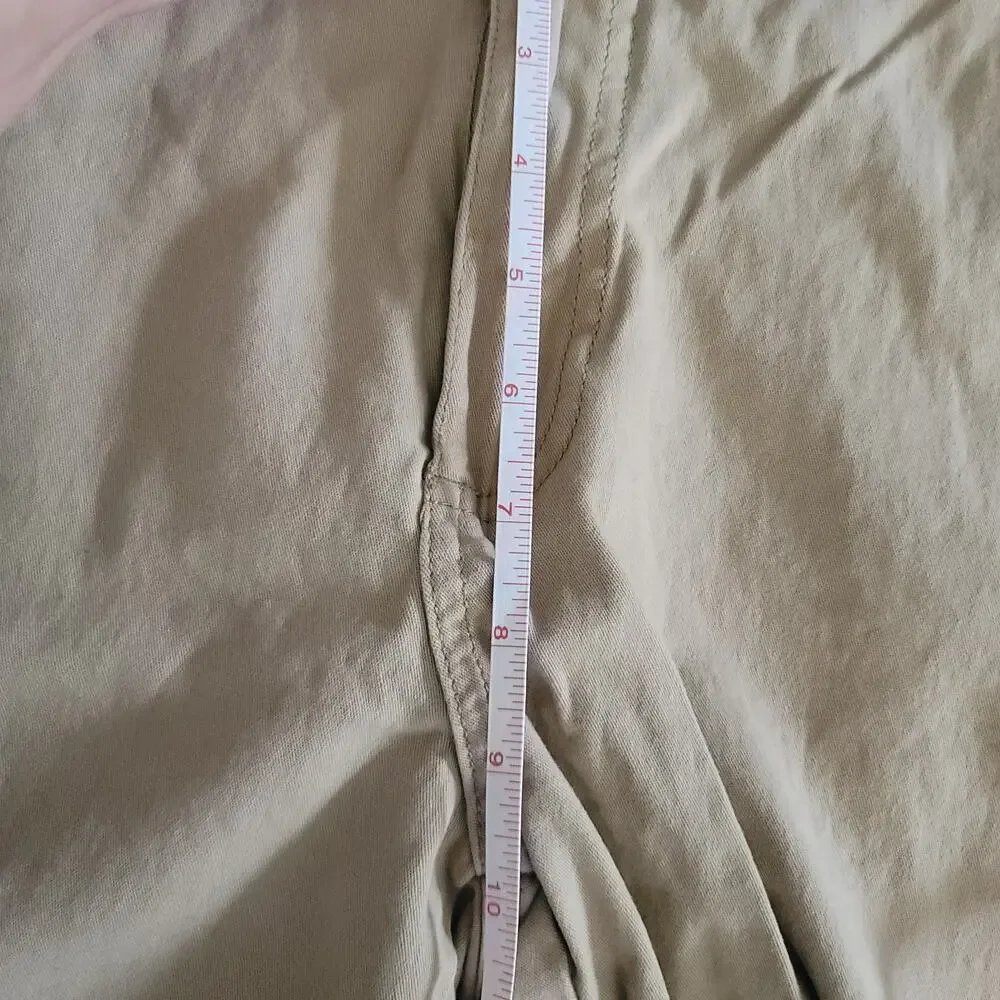 PLUG Men's Khaki Shorts Size 34 Flat Front Casual Chino Shorts